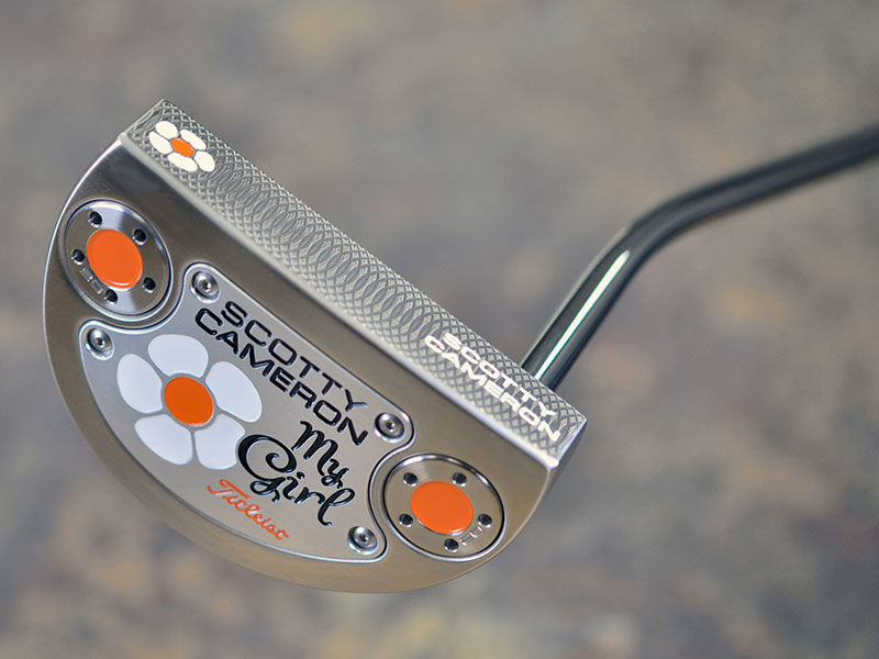 For Scotty's 11th My Girl, he designed a modified Select GoLo featuring a misted raw stainless steel finish with a unique, engraved daisy flower design.