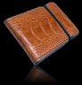 Ostrich Cash Cover - Light Brown