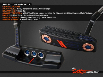 Poignée Scotty Cameron Custom Shop Paddle Claw - Large 11 Pouces, Rouge