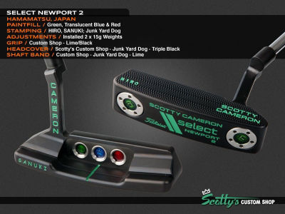 Poignée De Putter Scotty Cameron Custom Shop 2012 - Modèle Pistoleto Peel Out Violet - Neuf (autre)