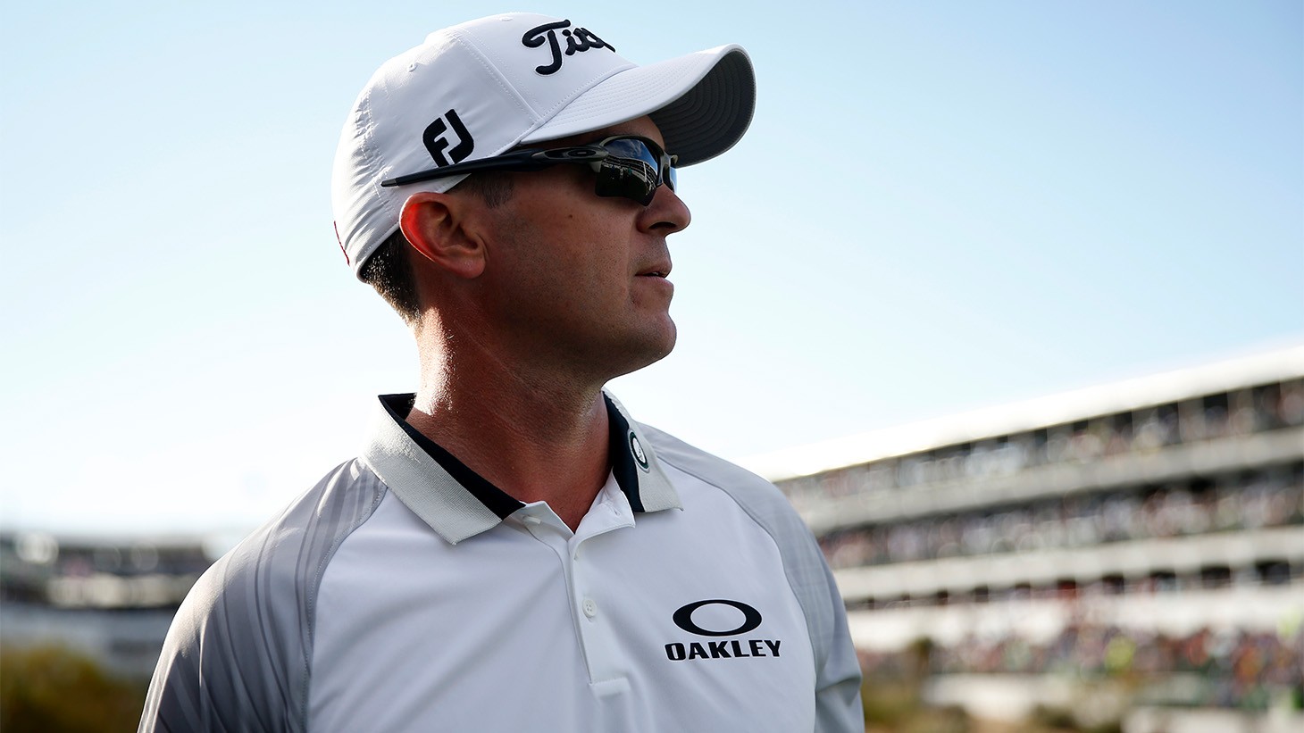 Ryan Blaum hits a tee shot during action at the 2019 Zurich Classic of New Orleans