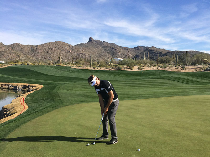 Victor Dubuisson during a practice round.