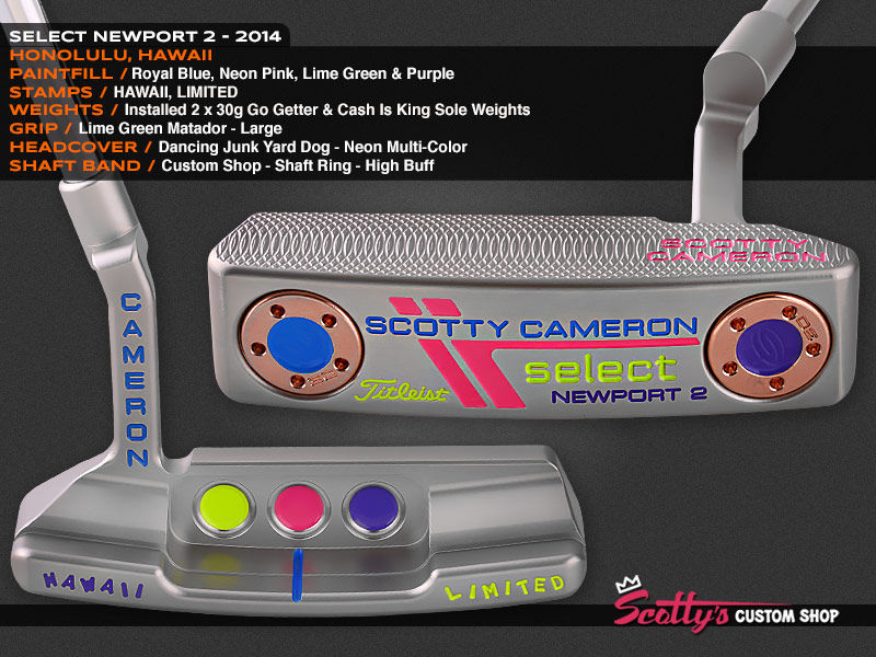 Grip De Putter Scotty Cameron – Paddle Rose – Custom Shop – Taille Standard – Neuf