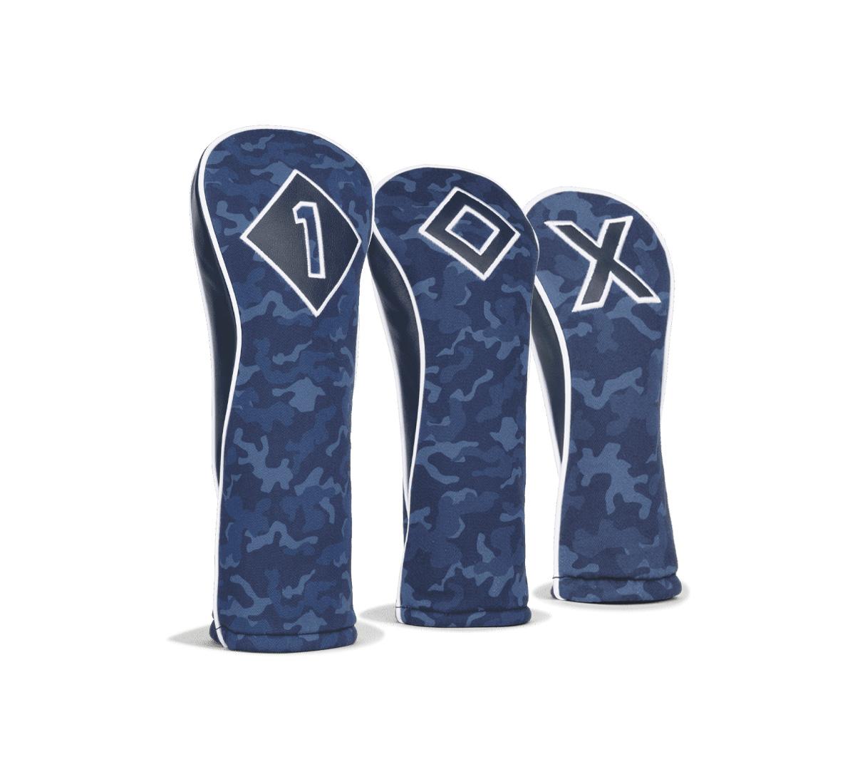 Navy Camo Leather & Cotton Twill Headcover | Titleist Golf Navy Camo Leather & Cotton Twill Headcover | Titleist Golf