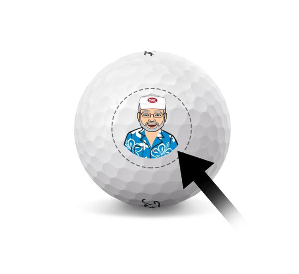 Custom Titleist Golf Ball - Small Business Logo