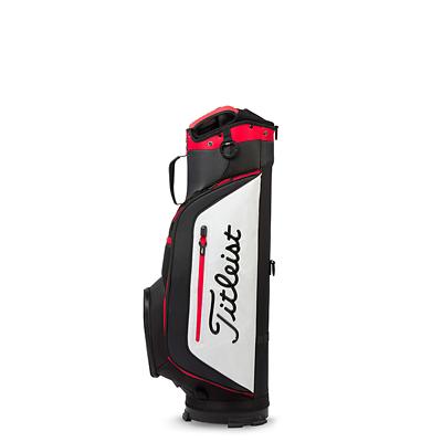 Titleist Club 7 Golf Cart Bag, Black/Olive/Red