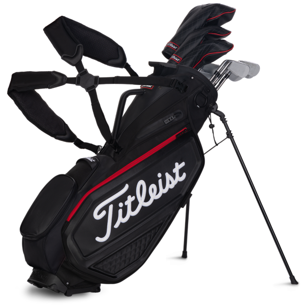 Titleist Premium Carry Golf Bag - Black/Black/Red