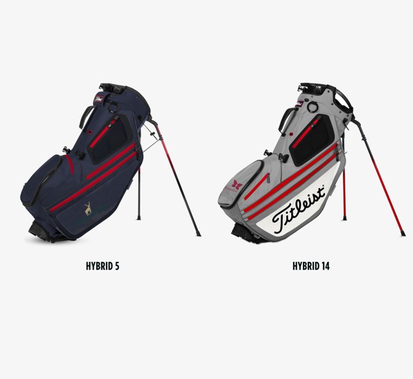 Location Options for Titleist Hybrid Collection Custom Golf Bags