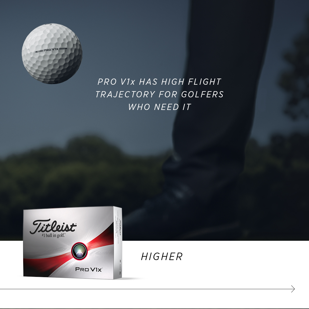 Pro V1<span>x</span> has high flight trajectory for golfers who need it