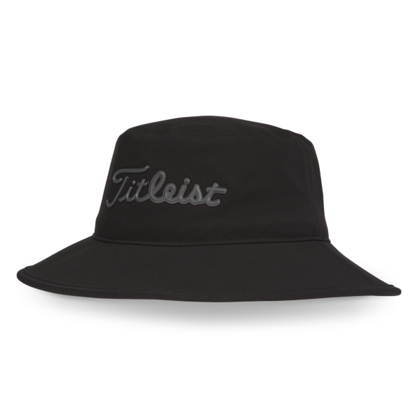 Titleist Stadry Waterproof Golf Bucket Hat - Black Titleist Stadry Waterproof Golf Bucket Hat - Black