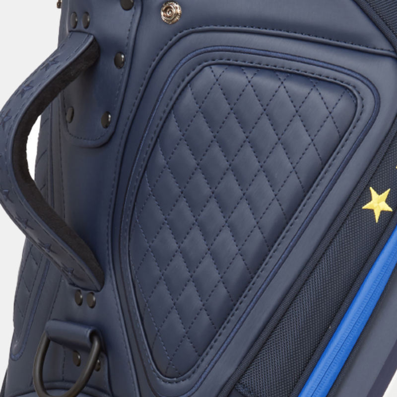 Durable materials and quilted highlights Tour Bag