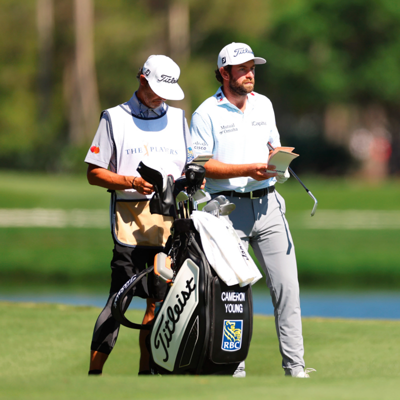 Cameron Young plays a Titleist Tour Bag