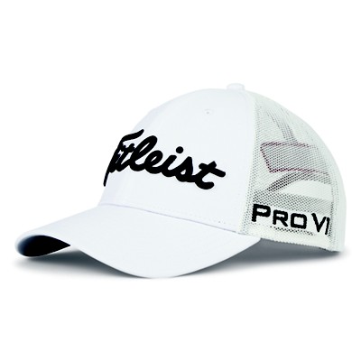 Titleist Tour Performance Mesh Adjustable Cap - White/Black