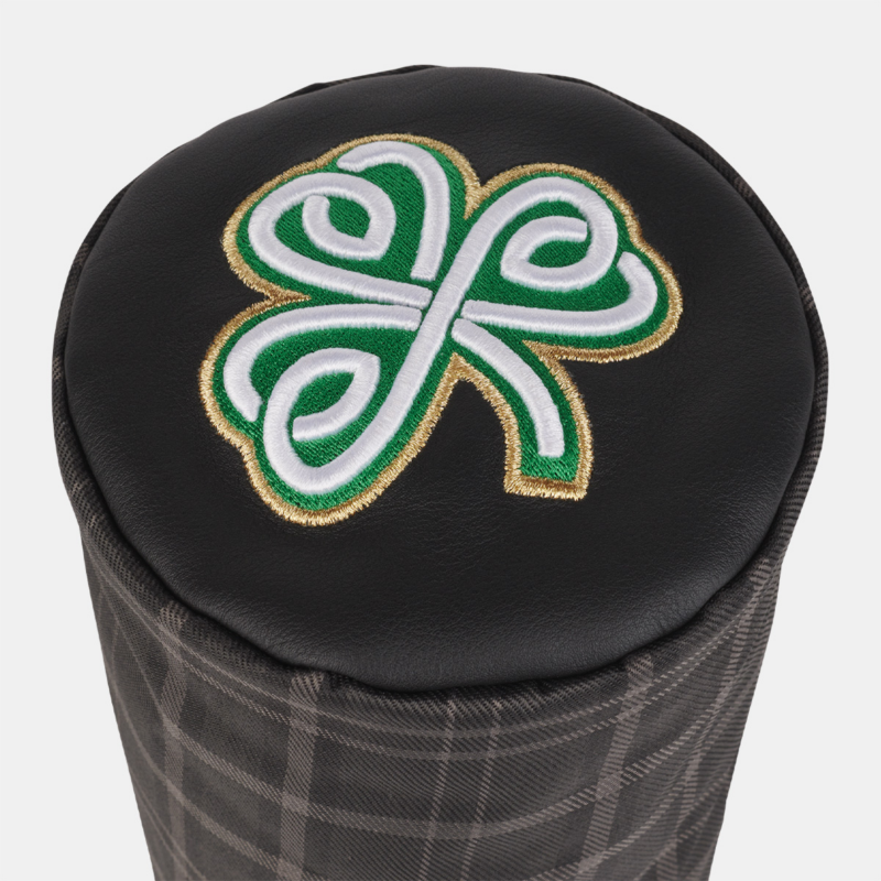 Embroidered Shamrock & Tartan Pattern
