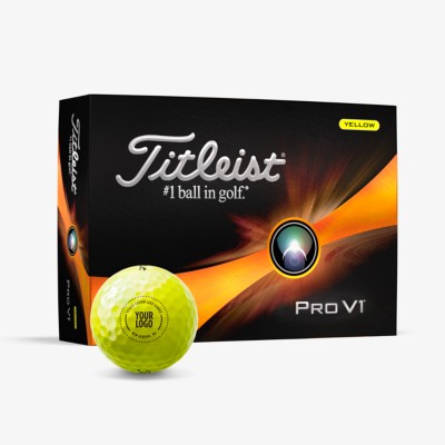 Pro V1 Yellow Custom Logo