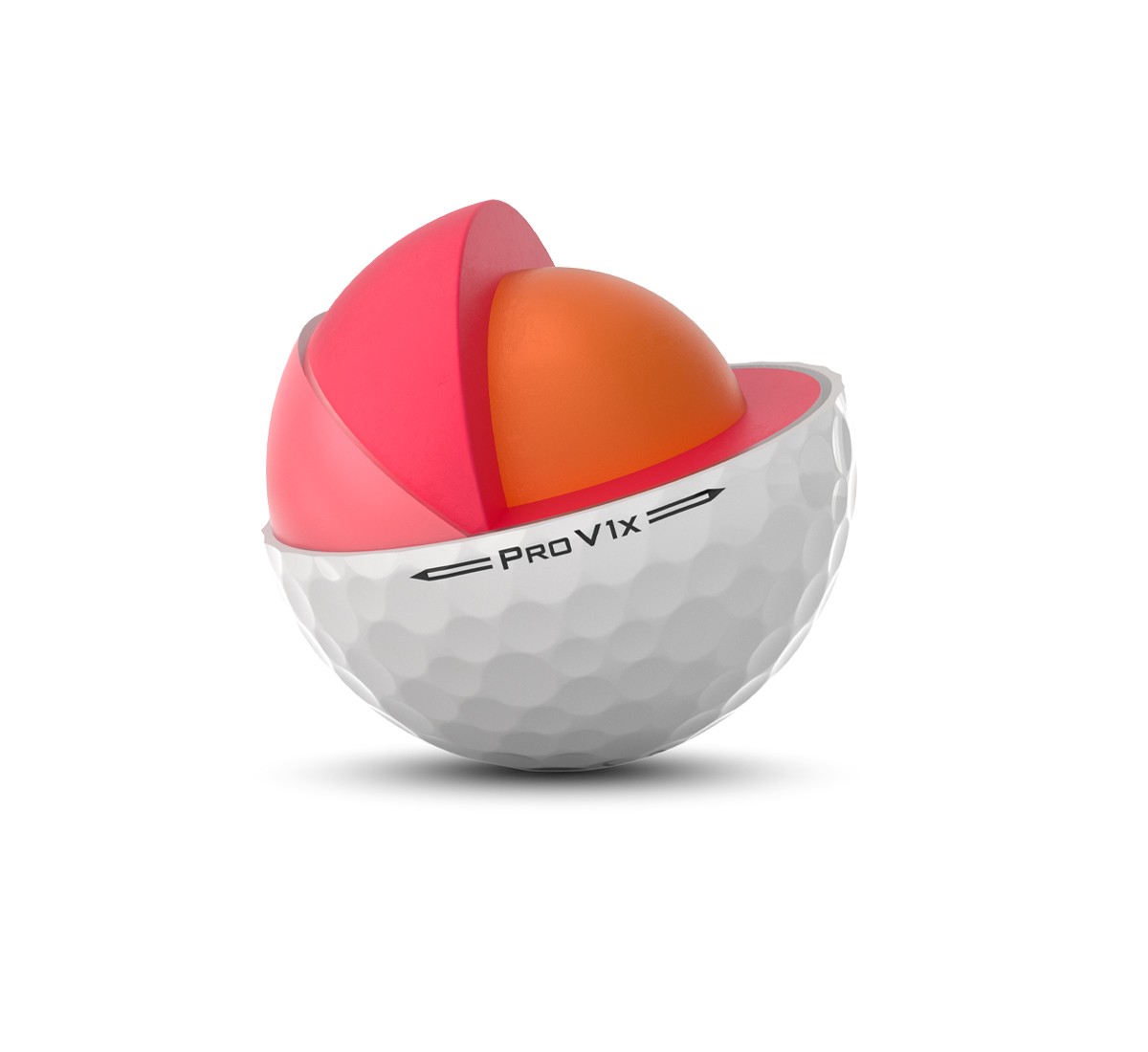 2023 Titleist Pro V1<span>x</span> Golf Ball Core Cutaway