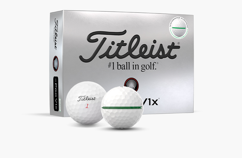 Titleist 2025 Pro V1x Left Dash Enhanced Alignment - White Titleist 2025 Pro V1x Left Dash Enhanced Alignment - White