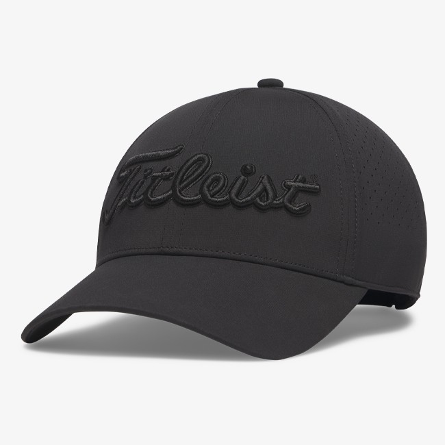 Black Tonal Players Tech Golf Hat