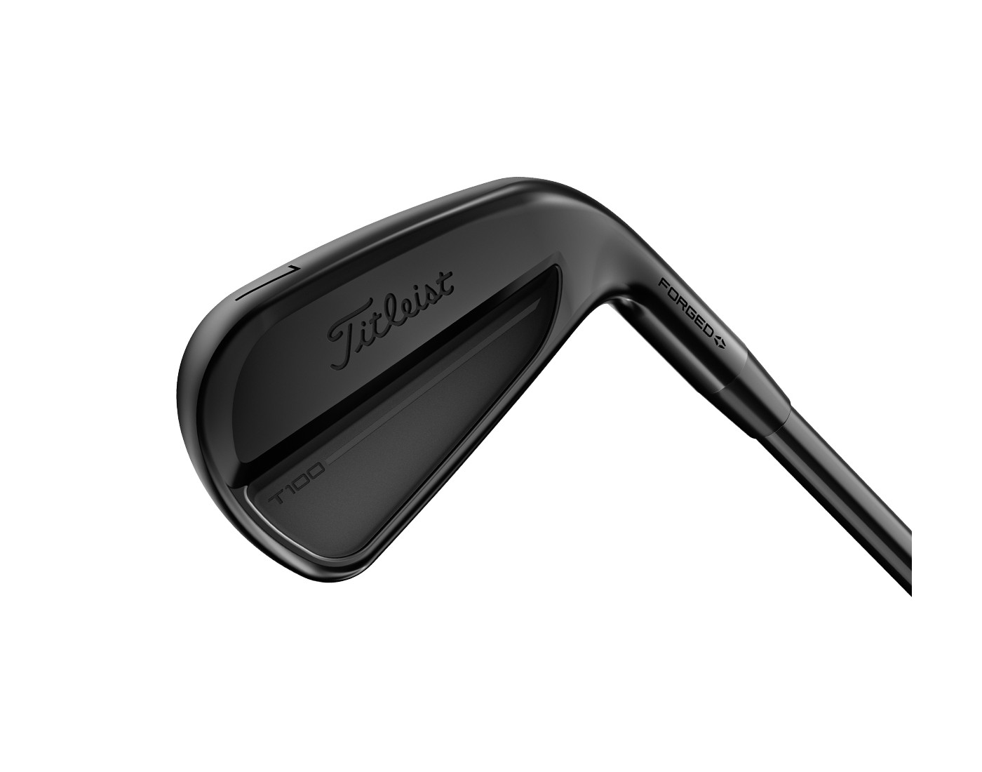 Titleist T100 Black Vapor iron closeup