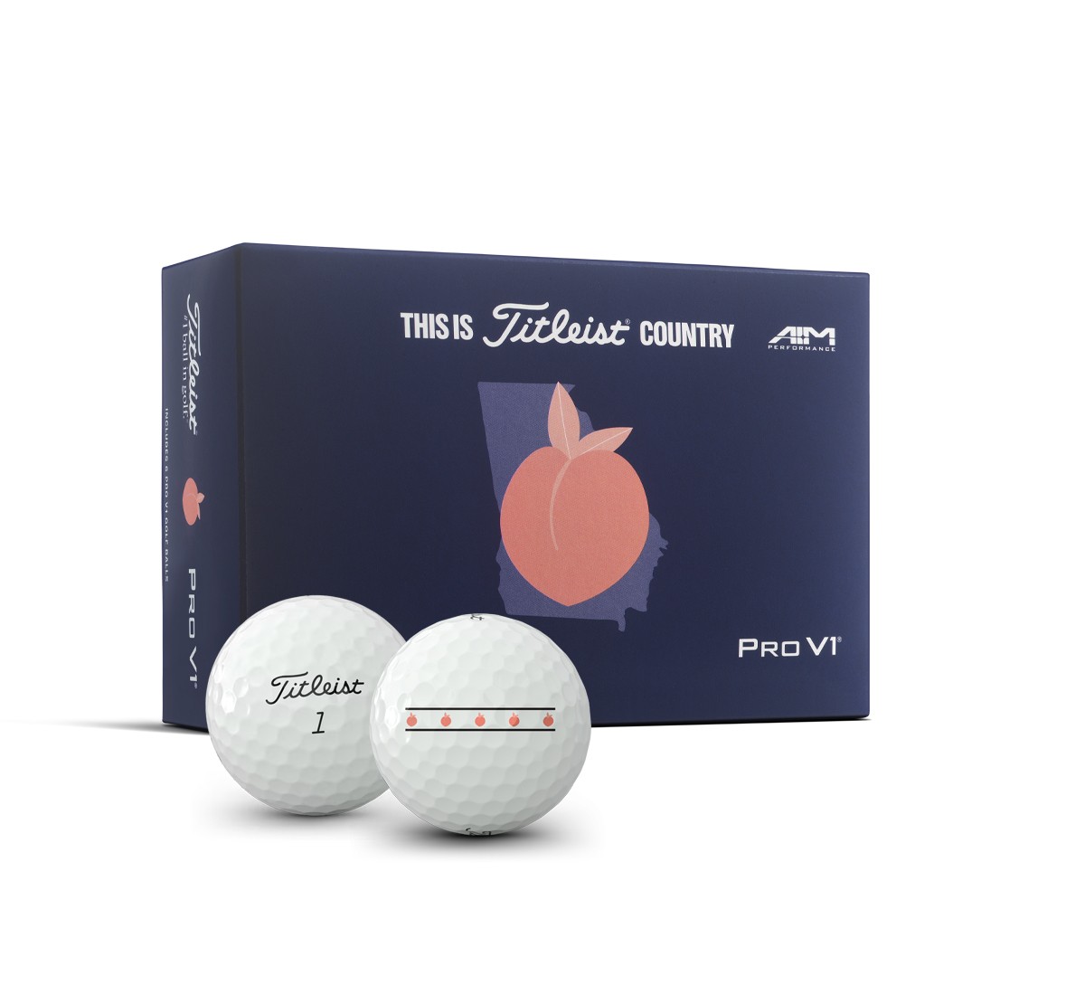 Pro V1 Georgia "This is Titleist Country" Half Dozen
