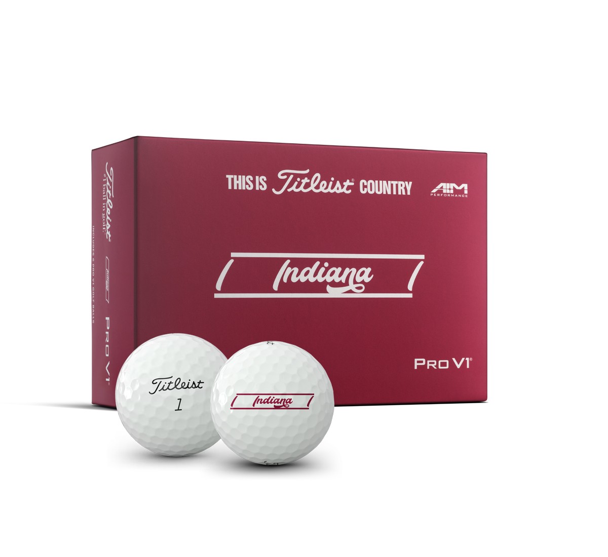 Pro V1 Indiana "This is Titleist Country" Half Dozen