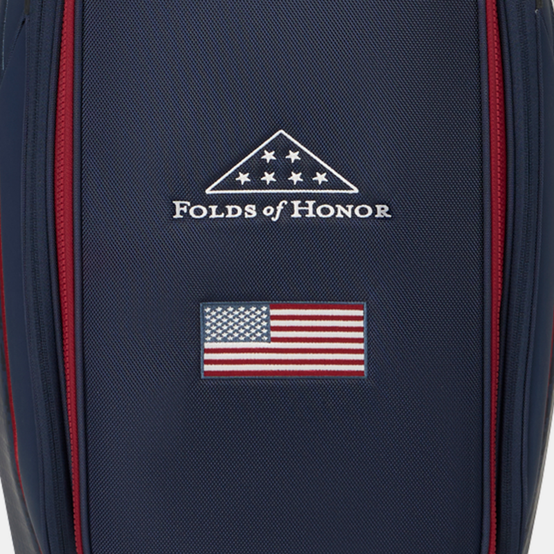 Embroidered Folds of Honor Logo & American Flag Patch on the Belly Pocket