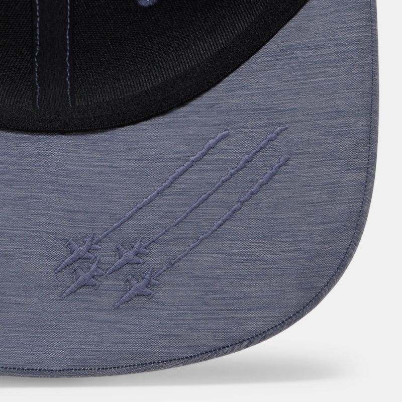 Subtle Fighter Jet Embroidery on Bill Underside