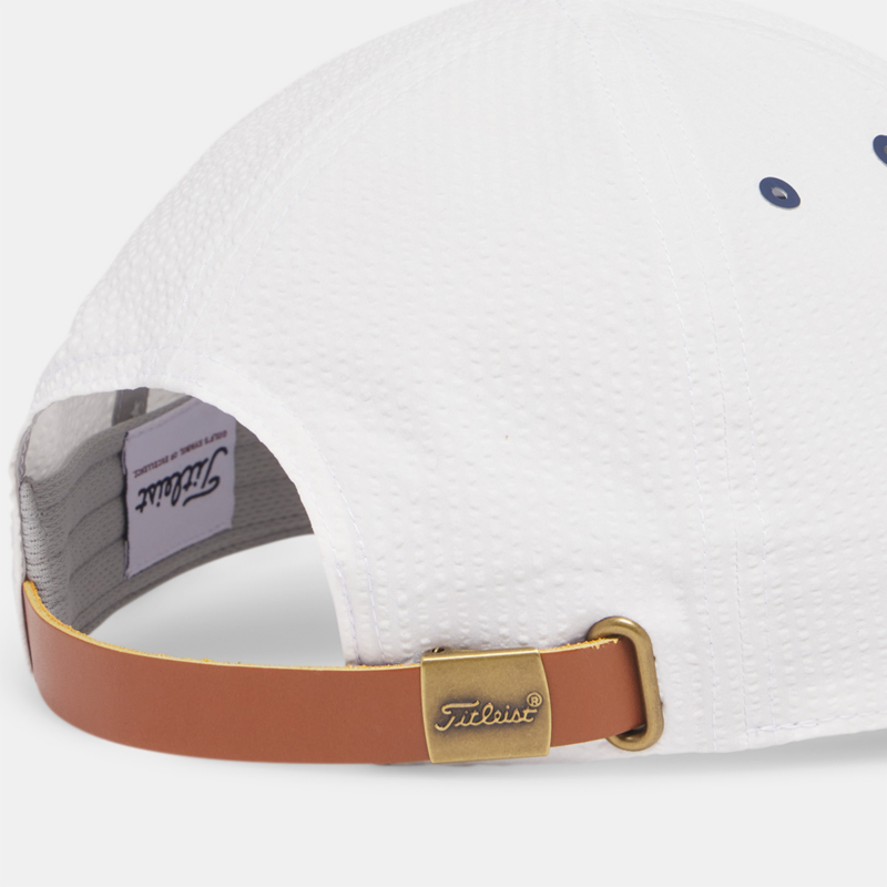 Adjustable leather backstrap with brass buckle 