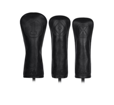 Black Out Leather Headcovers | Titleist Golf Headcover