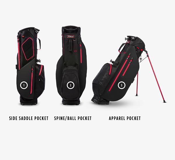 Location Options for Titleist Custom Golf Bags