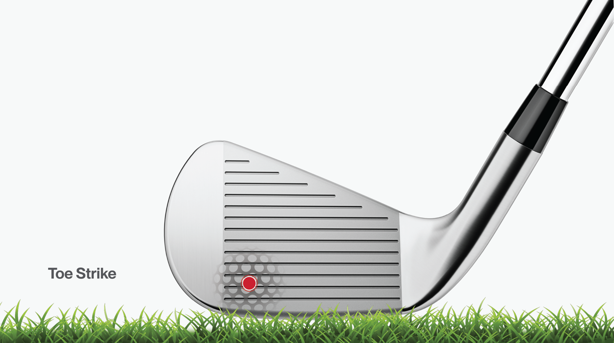 Clubface Contact Location: Toe