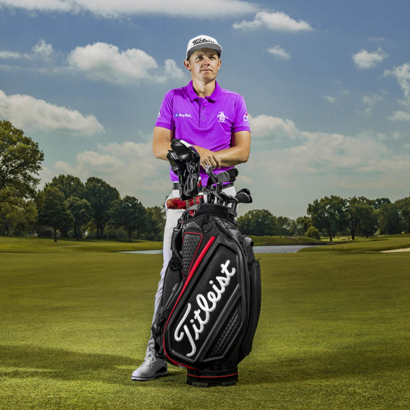 Cameron Smith plays a Titleist Tour Bag