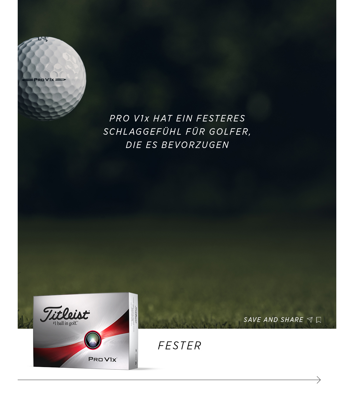 Pro V1<span>x</span> has firmer feel for golfers who prefer it