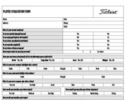 Titleist cheap iron fitting