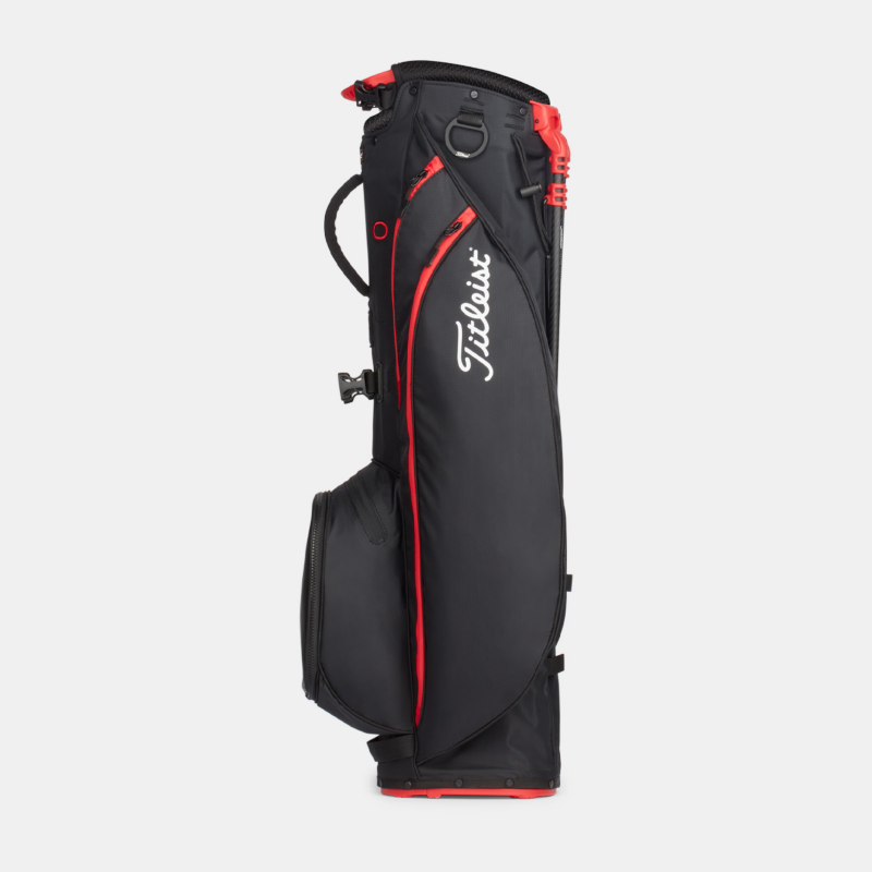 Titleist Players 4 Carbon Stand Bag Black/Black/Red