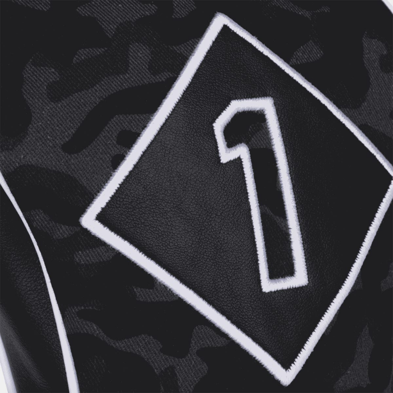 Black Camo Leather & Cotton Twill Headcover | Titleist Black Camo Leather & Cotton Twill Headcover | Titleist