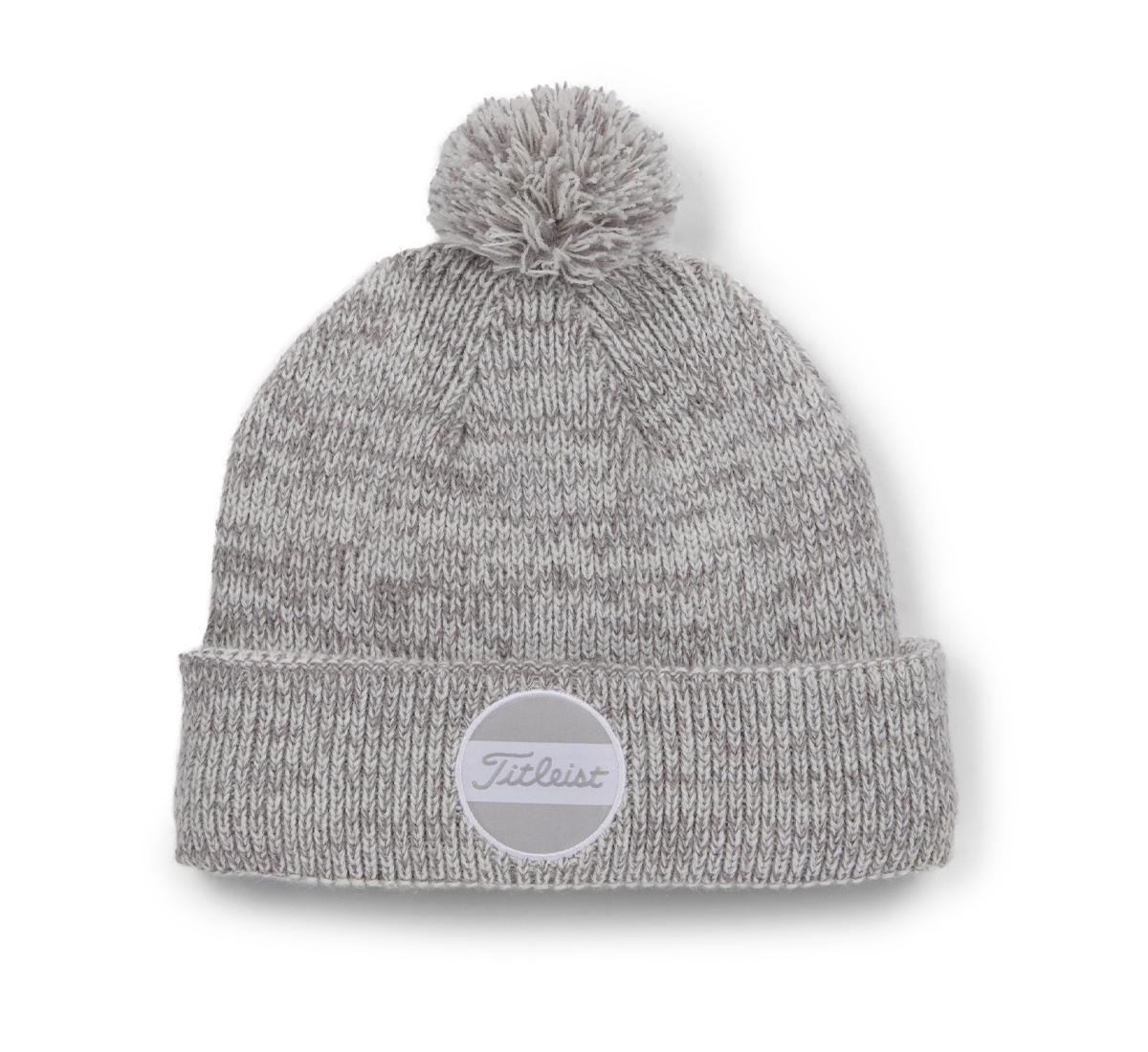 Titleist Junior Boardwalk Pom Pom Golf Beanie Hat - Grey Titleist Junior Boardwalk Pom Pom Golf Beanie Hat - Grey