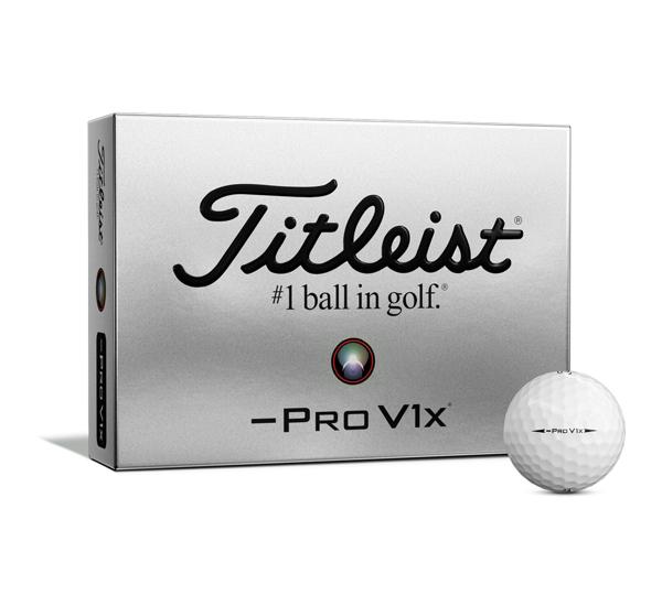Image of the new Pro V1<span>x</span> Left Dash packaging and golf ball.