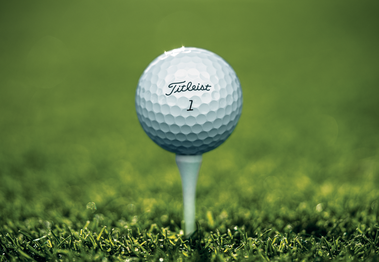 Pro V1 Ball on tee
