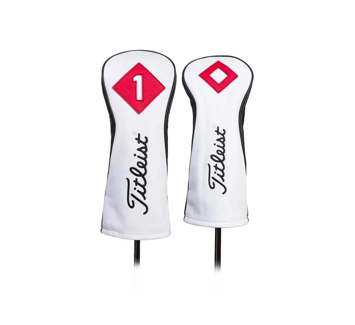 Titleist Premium White Leather Headcover