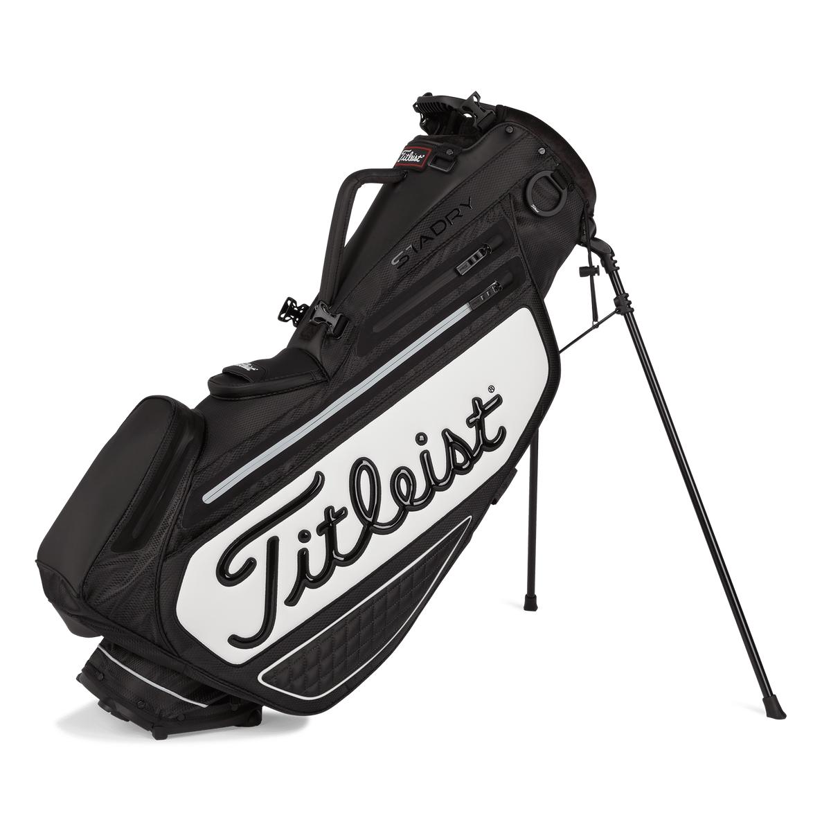 Titleist Tour Series Premium Stadry Golf Cart Bag - Black/White Titleist Tour Series Premium Stadry Golf Cart Bag - Black/White