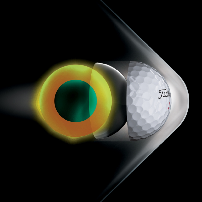 Pro V1<span>x</span> は、安定した高いボール飛行を実現します。