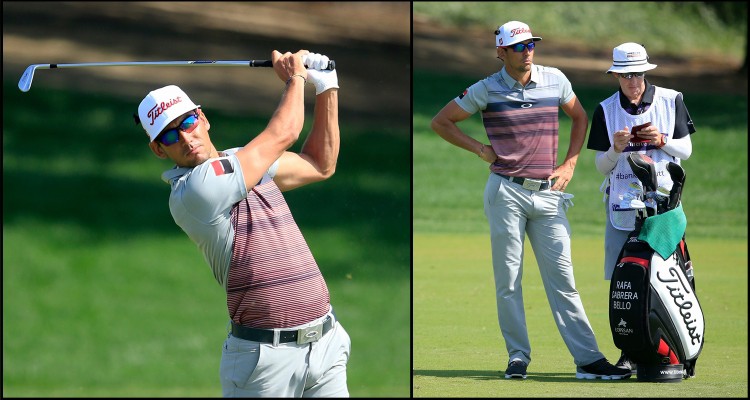 Caddy for Rafa Cabrera-Bello at The BMW PGA Championship Pro-Am