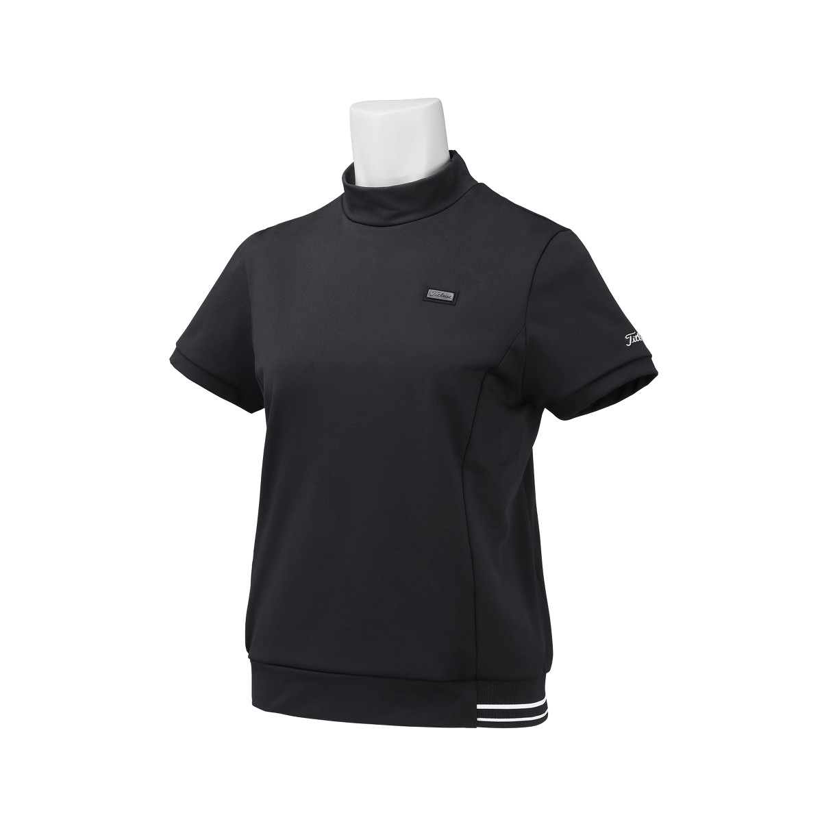 ウィメンズ ミニ裏毛モックネックシャツ