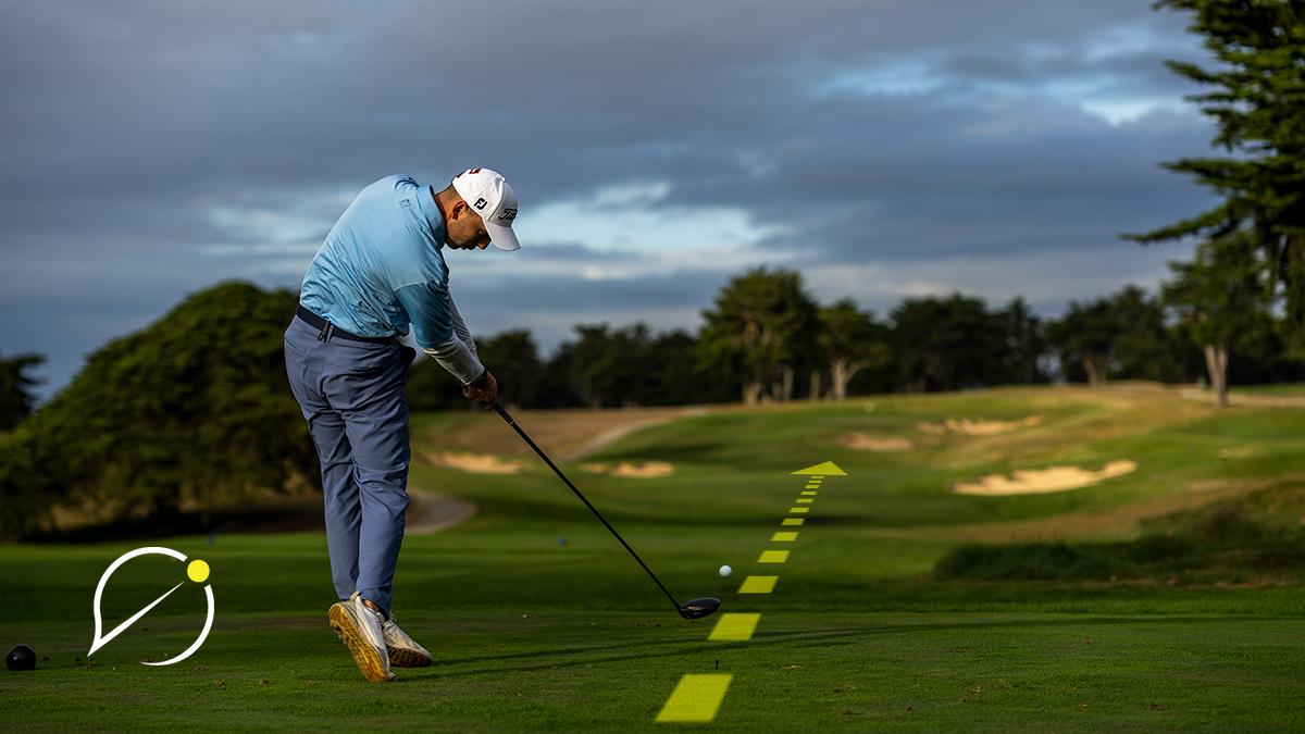 What is the target line in golf?