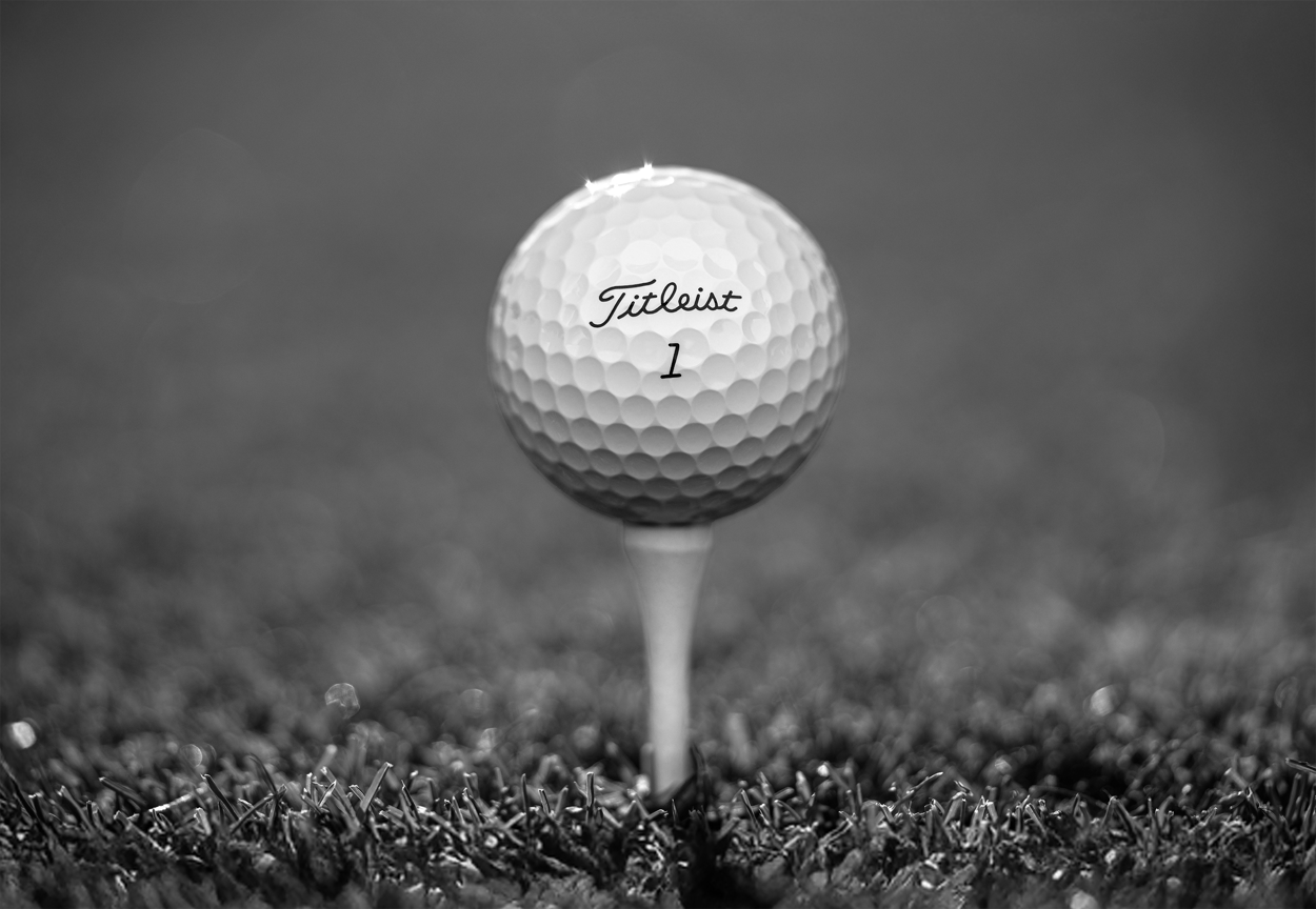 Pro V1 Ball on tee
