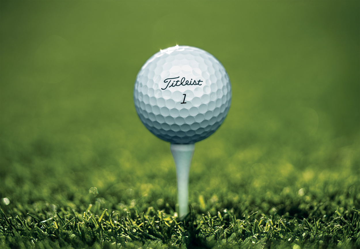Pro V1 Ball on tee