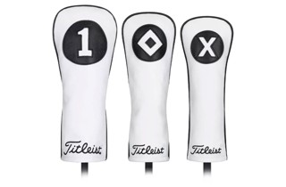 Titleist Jet Black Leather Headcovers