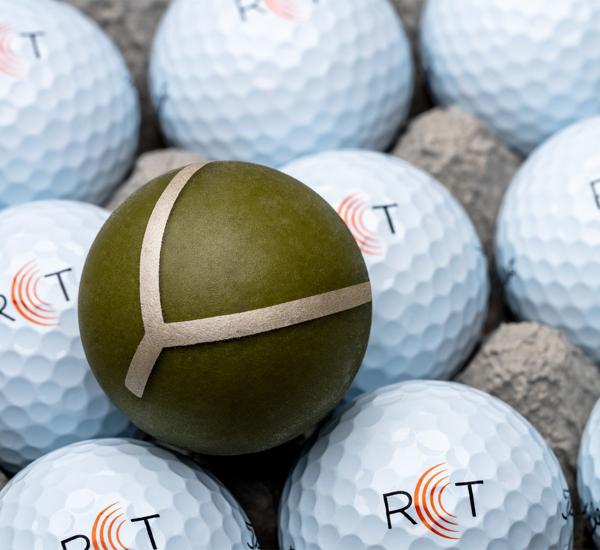 Internal radar reflective market onTitleist RCT Golf Balls